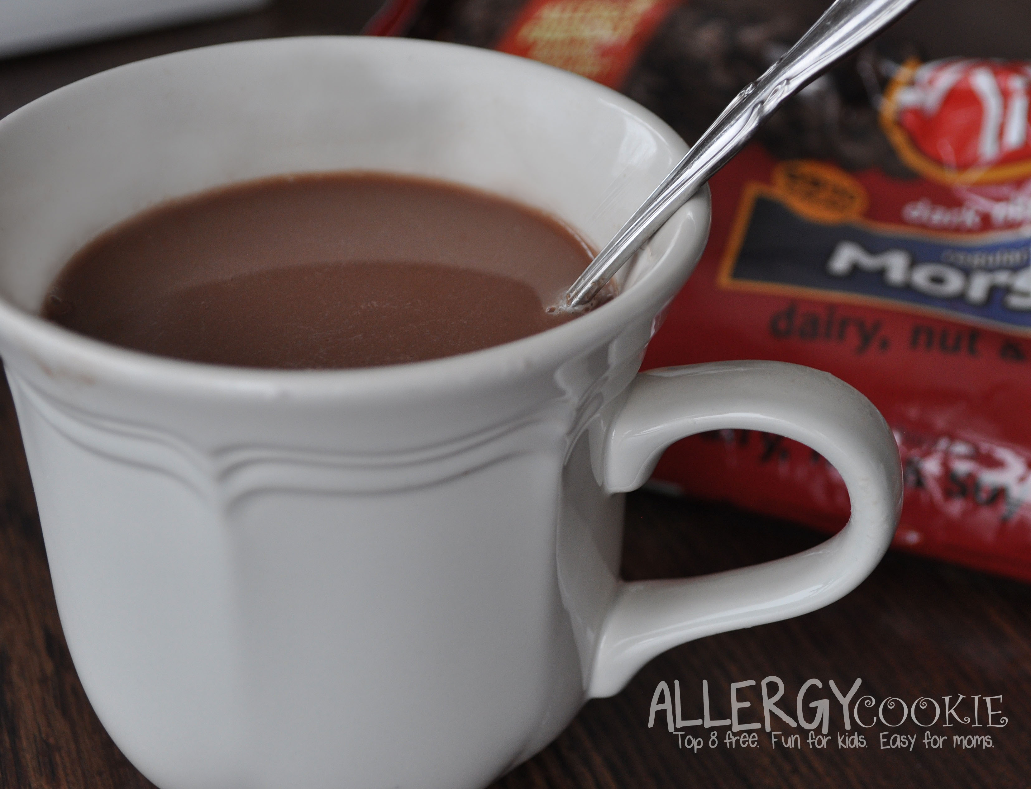 Creamy Allergy Free Hot Chocolate (top 8 free, vegan)