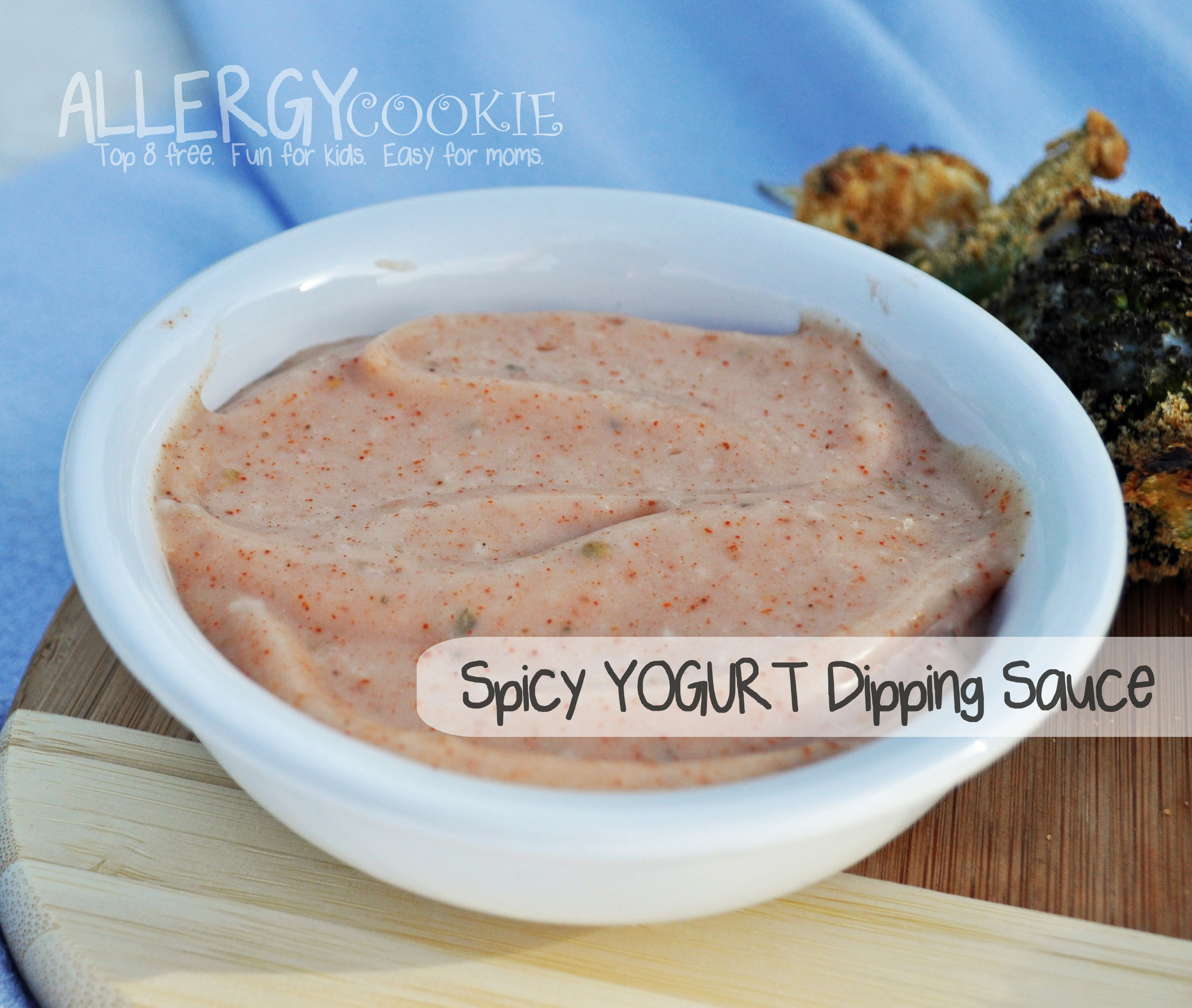 Spicy Yogurt Dipping Sauce (dairy free, vegan, top 8 free)