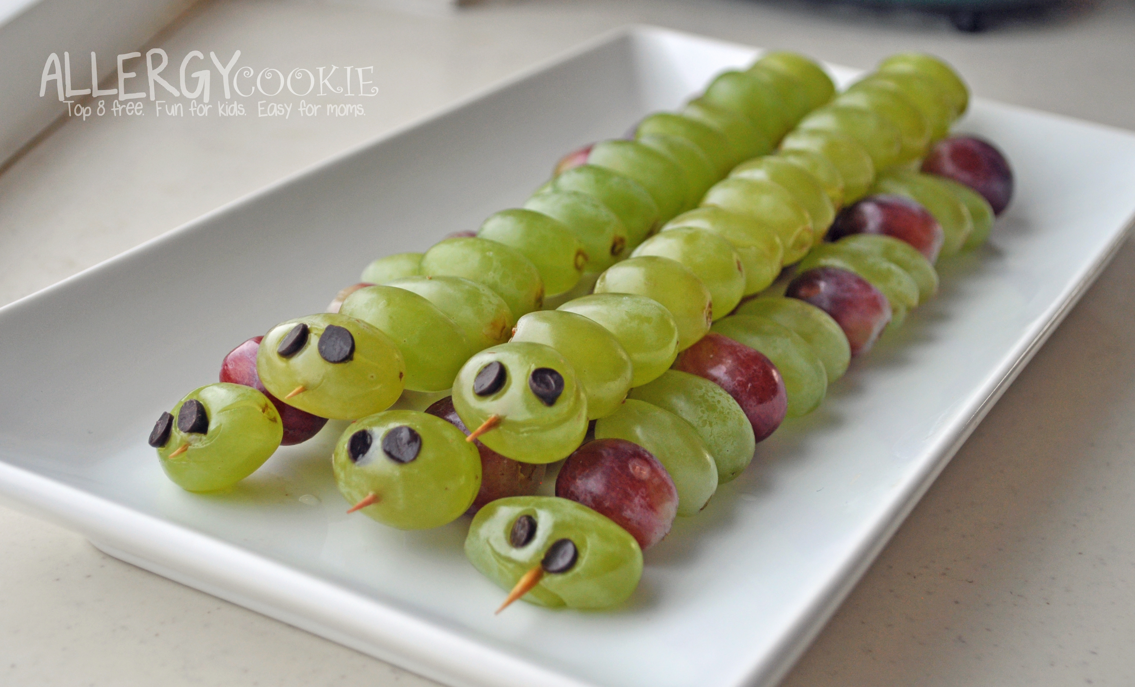 You are currently viewing Grape Caterpillar Kebabs