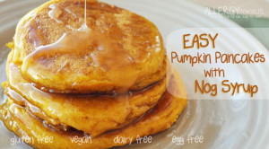 Read more about the article Pumpkin Pancakes with Nog Syrup